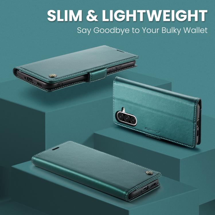 For Galaxy A17 CaseMe 023 Butterfly Buckle Litchi Texture RFID Anti-theft Leather Phone Case