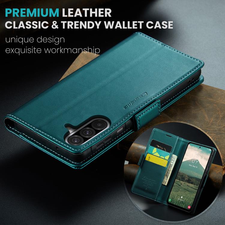 For Galaxy A17 CaseMe 023 Butterfly Buckle Litchi Texture RFID Anti-theft Leather Phone Case