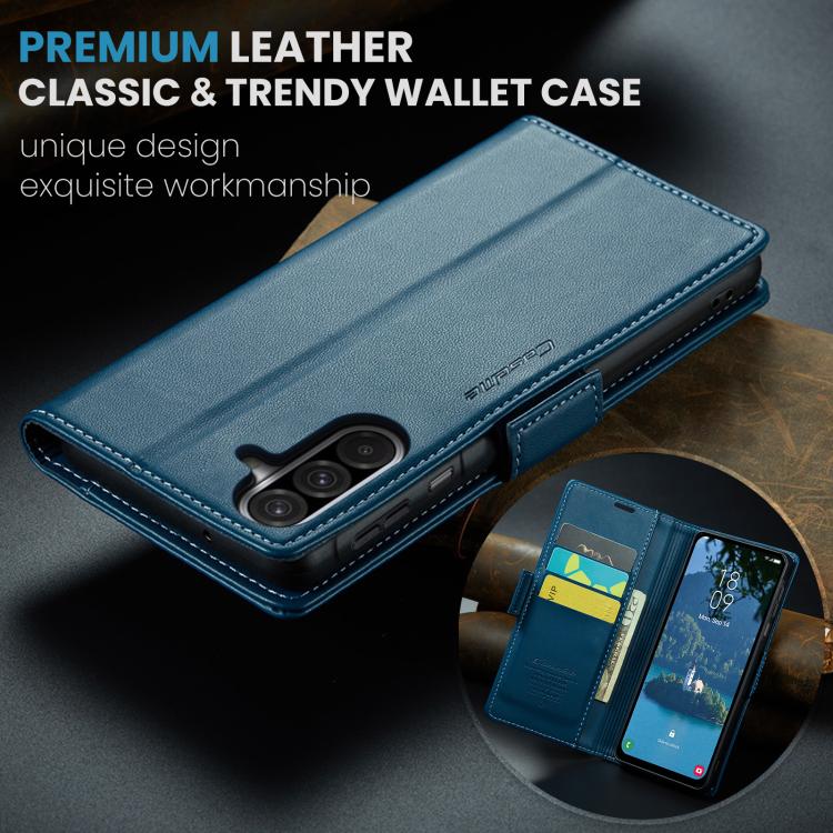 For Galaxy A17 CaseMe 023 Butterfly Buckle Litchi Texture RFID Anti-theft Leather Phone Case
