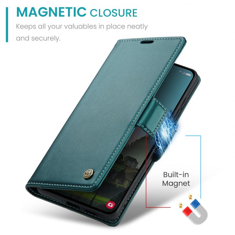 For Galaxy S26 5G CaseMe 023 Butterfly Buckle Litchi Texture RFID Anti-theft Leather Phone Case