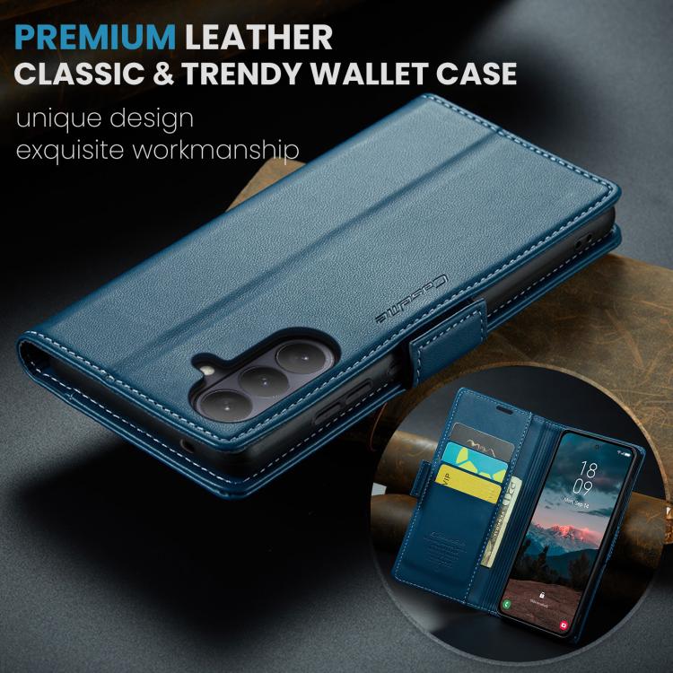 For Galaxy S26 5G CaseMe 023 Butterfly Buckle Litchi Texture RFID Anti-theft Leather Phone Case