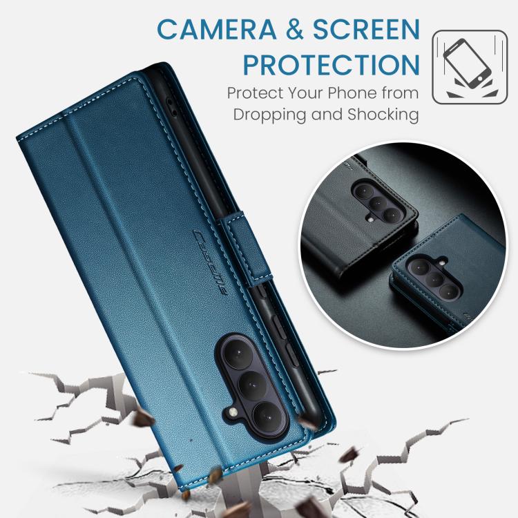 For Galaxy S26 5G CaseMe 023 Butterfly Buckle Litchi Texture RFID Anti-theft Leather Phone Case