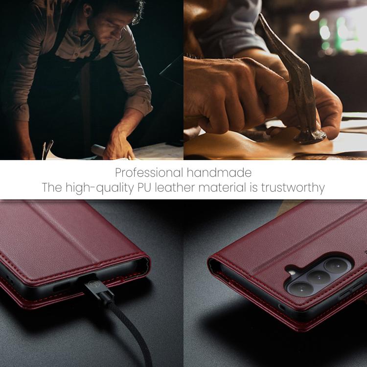For Galaxy S26+ 5G CaseMe 023 Butterfly Buckle Litchi Texture RFID Anti-theft Leather Phone Case