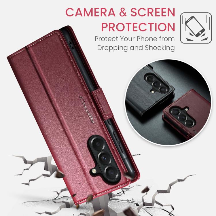 For Galaxy A37 5G CaseMe 023 Butterfly Buckle Litchi Texture RFID Anti-theft Leather Phone Case