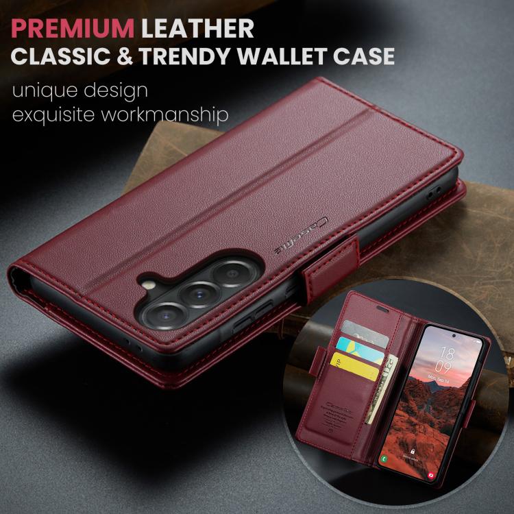 For Galaxy A37 5G CaseMe 023 Butterfly Buckle Litchi Texture RFID Anti-theft Leather Phone Case