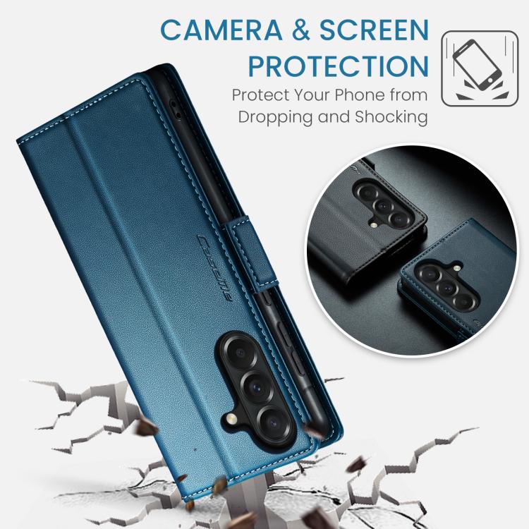 For Galaxy A37 5G CaseMe 023 Butterfly Buckle Litchi Texture RFID Anti-theft Leather Phone Case