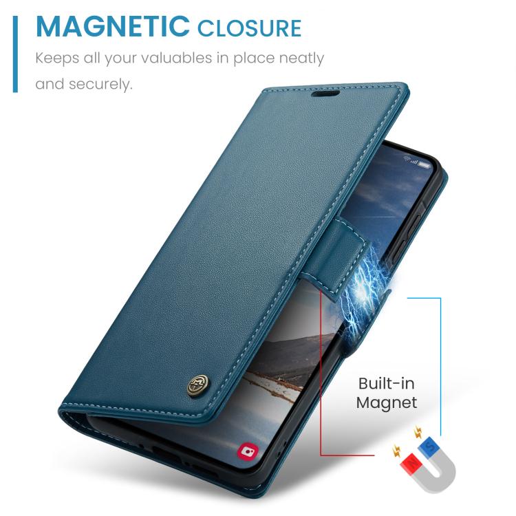 For Galaxy A37 5G CaseMe 023 Butterfly Buckle Litchi Texture RFID Anti-theft Leather Phone Case