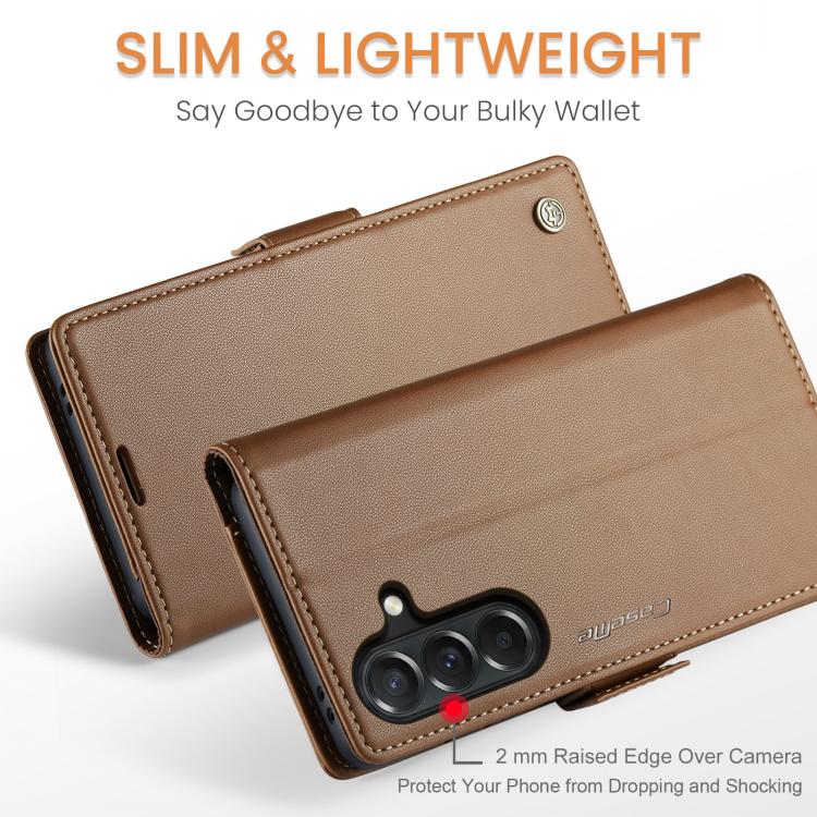 For Galaxy A37 5G CaseMe 023 Butterfly Buckle Litchi Texture RFID Anti-theft Leather Phone Case