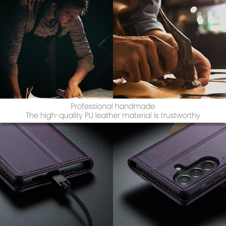 For Galaxy A37 5G CaseMe 023 Butterfly Buckle Litchi Texture RFID Anti-theft Leather Phone Case