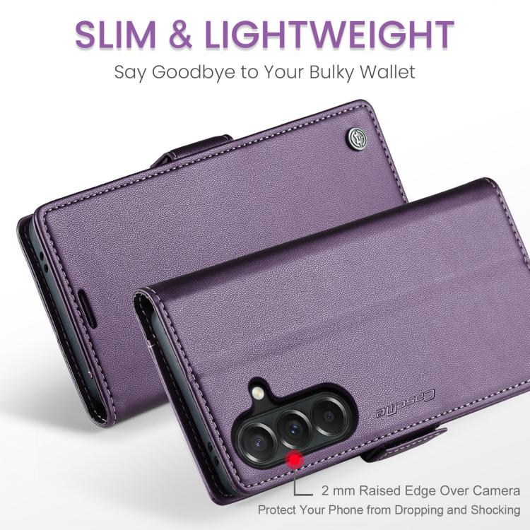 For Galaxy A37 5G CaseMe 023 Butterfly Buckle Litchi Texture RFID Anti-theft Leather Phone Case