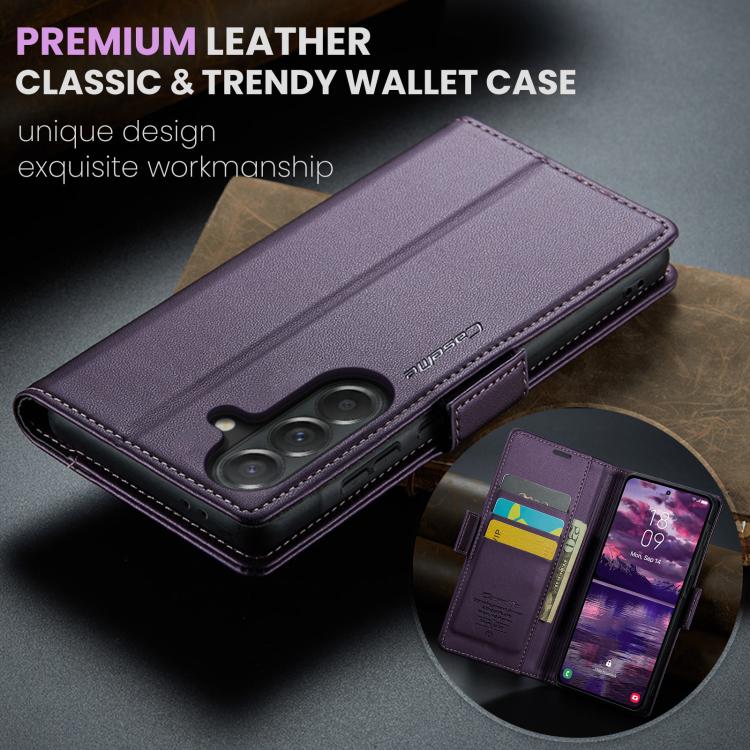 For Galaxy A37 5G CaseMe 023 Butterfly Buckle Litchi Texture RFID Anti-theft Leather Phone Case