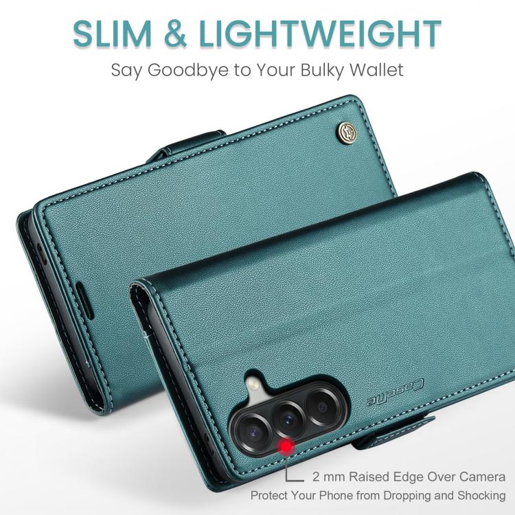 For Galaxy A57 5G CaseMe 023 Butterfly Buckle Litchi Texture RFID Anti-theft Leather Phone Case