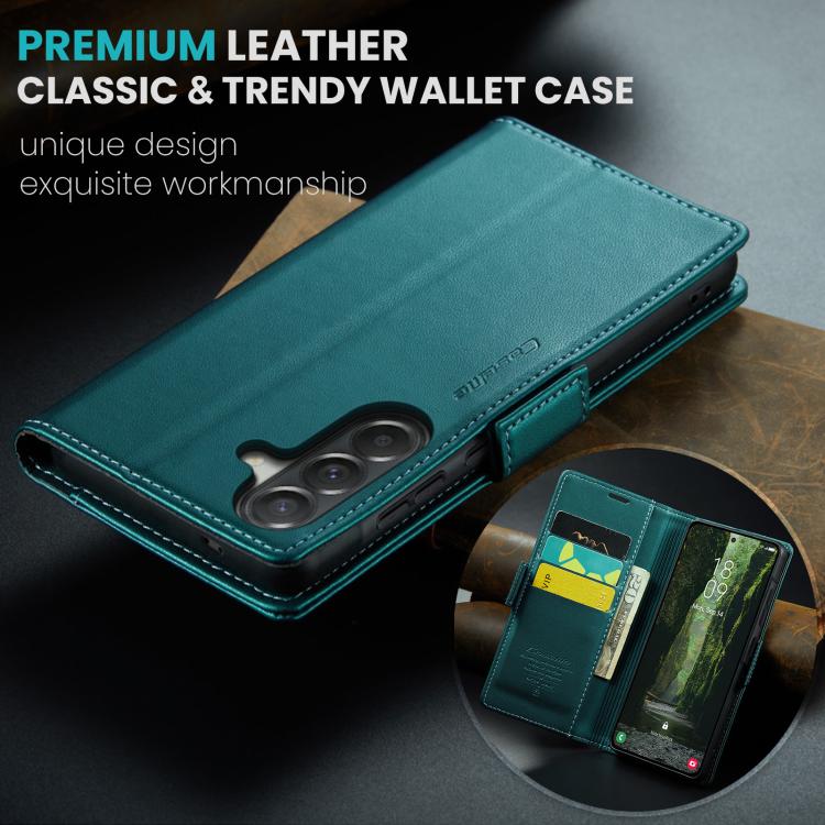 For Galaxy A57 5G CaseMe 023 Butterfly Buckle Litchi Texture RFID Anti-theft Leather Phone Case