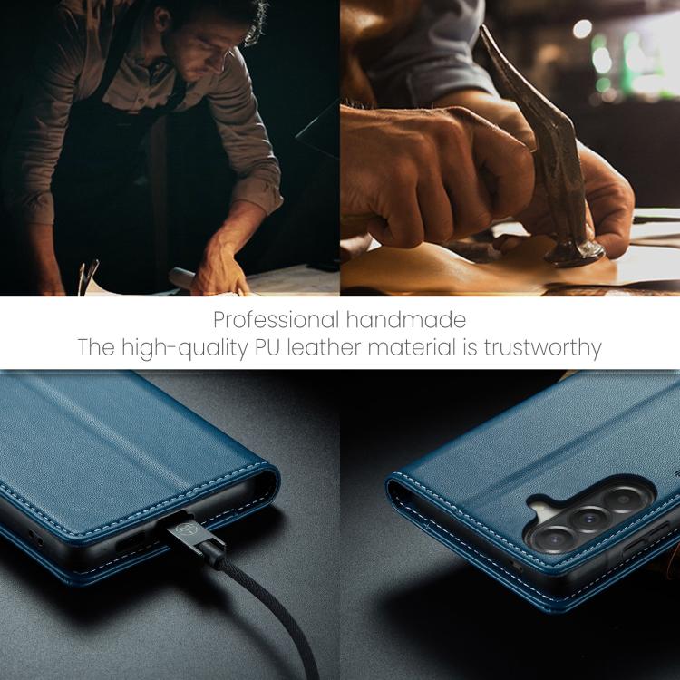 For Galaxy A57 5G CaseMe 023 Butterfly Buckle Litchi Texture RFID Anti-theft Leather Phone Case