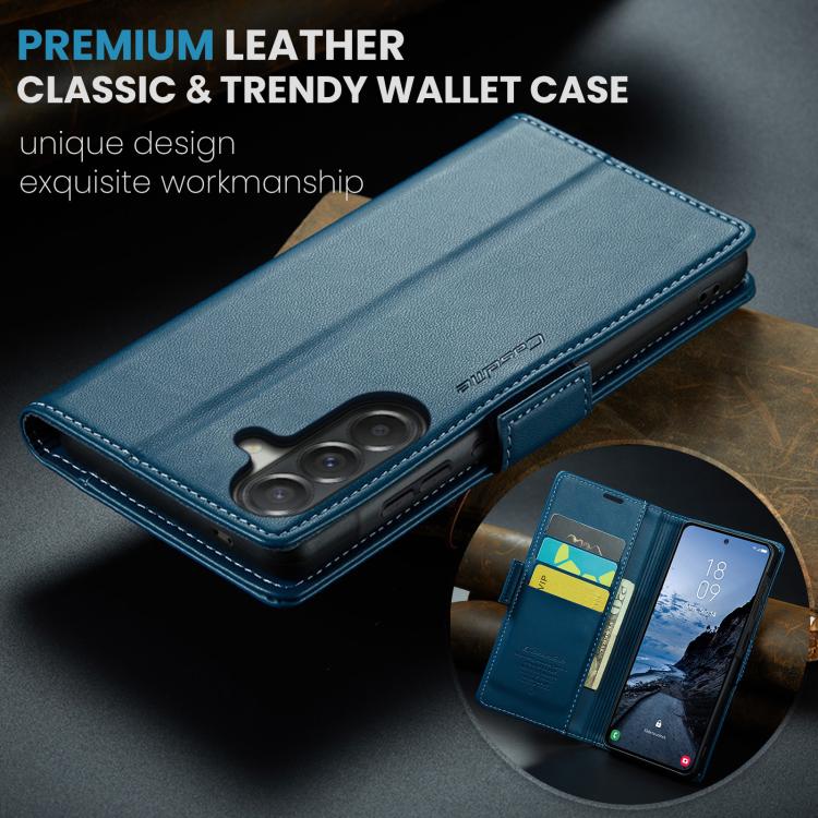 For Galaxy A57 5G CaseMe 023 Butterfly Buckle Litchi Texture RFID Anti-theft Leather Phone Case