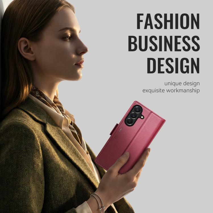For Galaxy A27 5G CaseMe 023 Butterfly Buckle Litchi Texture RFID Anti-theft Leather Phone Case