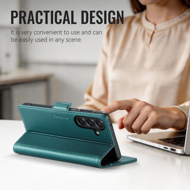 For Galaxy A27 5G CaseMe 023 Butterfly Buckle Litchi Texture RFID Anti-theft Leather Phone Case