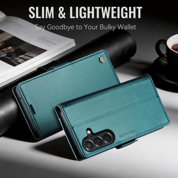 For Galaxy A27 5G CaseMe 023 Butterfly Buckle Litchi Texture RFID Anti-theft Leather Phone Case