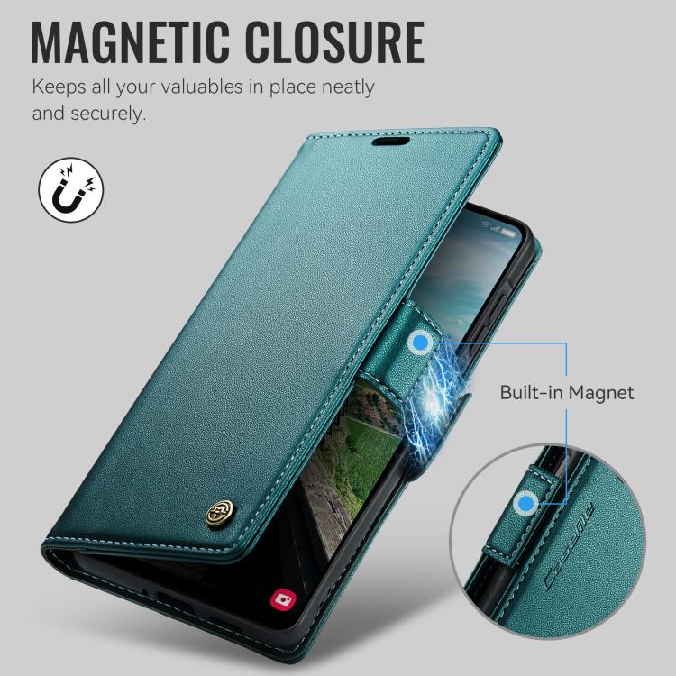 For Galaxy A27 5G CaseMe 023 Butterfly Buckle Litchi Texture RFID Anti-theft Leather Phone Case