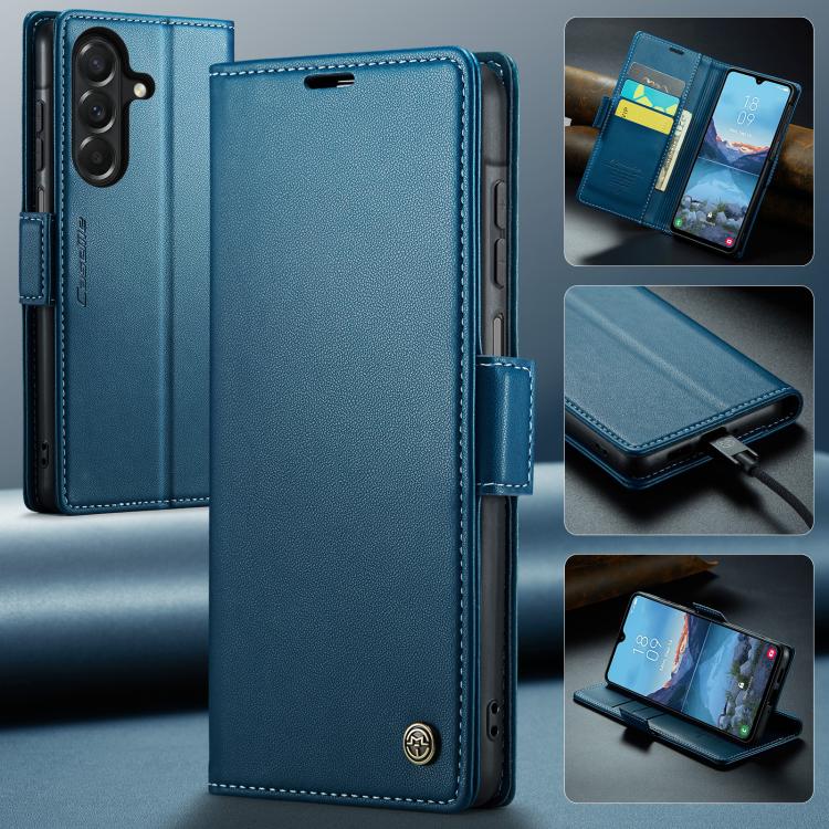 For Galaxy A27 5G CaseMe 023 Butterfly Buckle Litchi Texture RFID Anti-theft Leather Phone Case