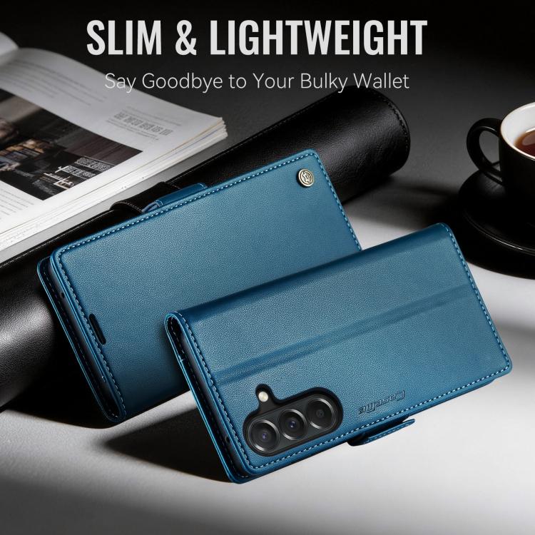 For Galaxy A27 5G CaseMe 023 Butterfly Buckle Litchi Texture RFID Anti-theft Leather Phone Case