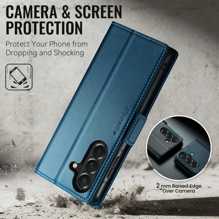 For Galaxy A27 5G CaseMe 023 Butterfly Buckle Litchi Texture RFID Anti-theft Leather Phone Case