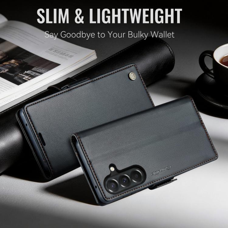 For Galaxy A27 5G CaseMe 023 Butterfly Buckle Litchi Texture RFID Anti-theft Leather Phone Case