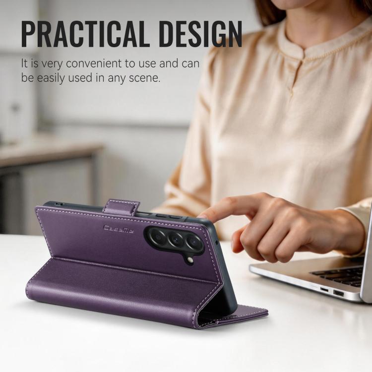 For Galaxy A27 5G CaseMe 023 Butterfly Buckle Litchi Texture RFID Anti-theft Leather Phone Case