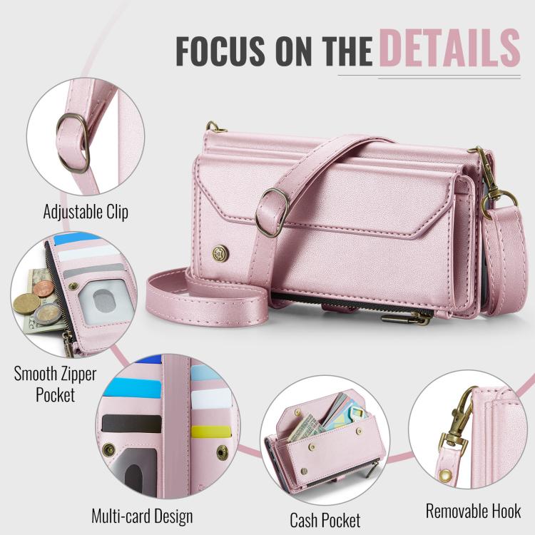 For Samsung Galaxy Z Fold7 CaseMe C36 Card Slots Zipper Wallet RFID Anti-theft Leather Phone Case