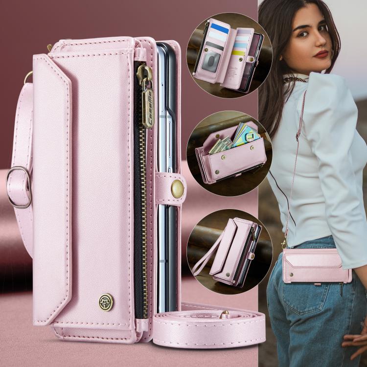 For Samsung Galaxy Z Fold7 CaseMe C36 Card Slots Zipper Wallet RFID Anti-theft Leather Phone Case