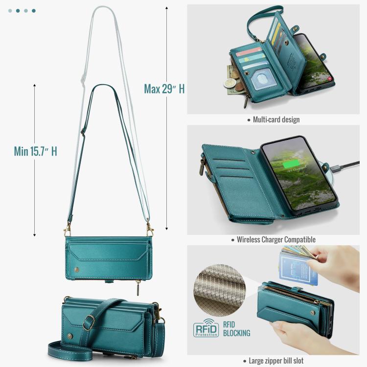 For Samsung Galaxy S26 Ultra 5G CaseMe C36 Card Slots Zipper Wallet RFID Anti-theft Leather Phone Case