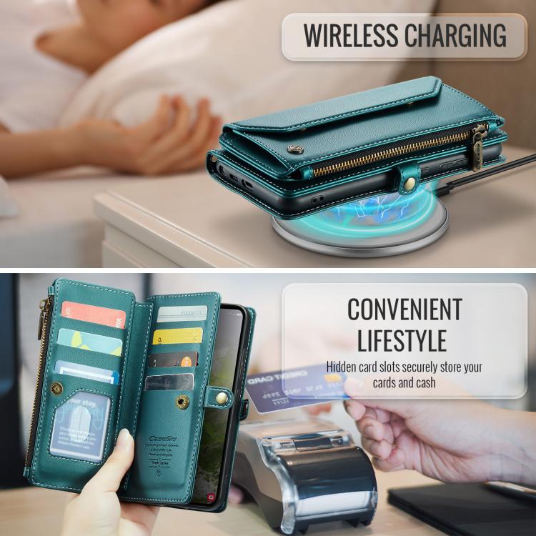 For Samsung Galaxy S26 Ultra 5G CaseMe C36 Card Slots Zipper Wallet RFID Anti-theft Leather Phone Case