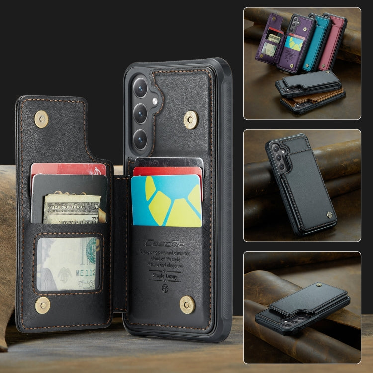 For Samsung Galaxy S24 FE 5G CaseMe C22 Card Slots Holder RFID Anti-theft Phone Case