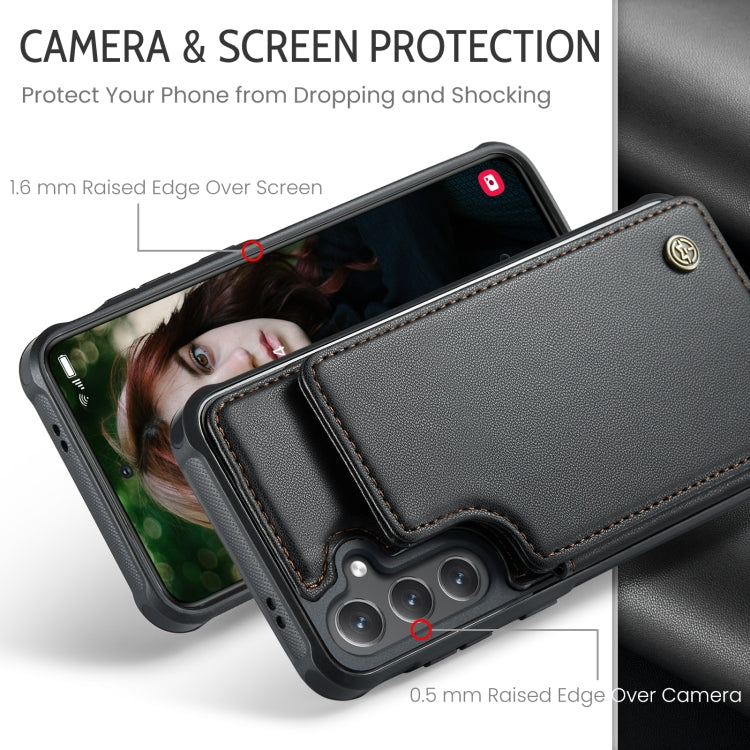 For Samsung Galaxy S24 FE 5G CaseMe C22 Card Slots Holder RFID Anti-theft Phone Case