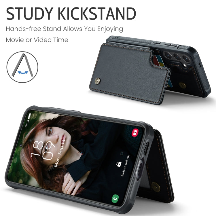For Samsung Galaxy S24 FE 5G CaseMe C22 Card Slots Holder RFID Anti-theft Phone Case