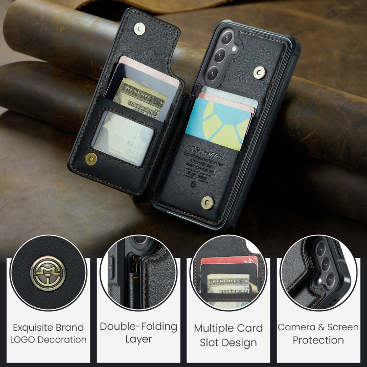 For Samsung Galaxy S24 FE 5G CaseMe C22 Card Slots Holder RFID Anti-theft Phone Case