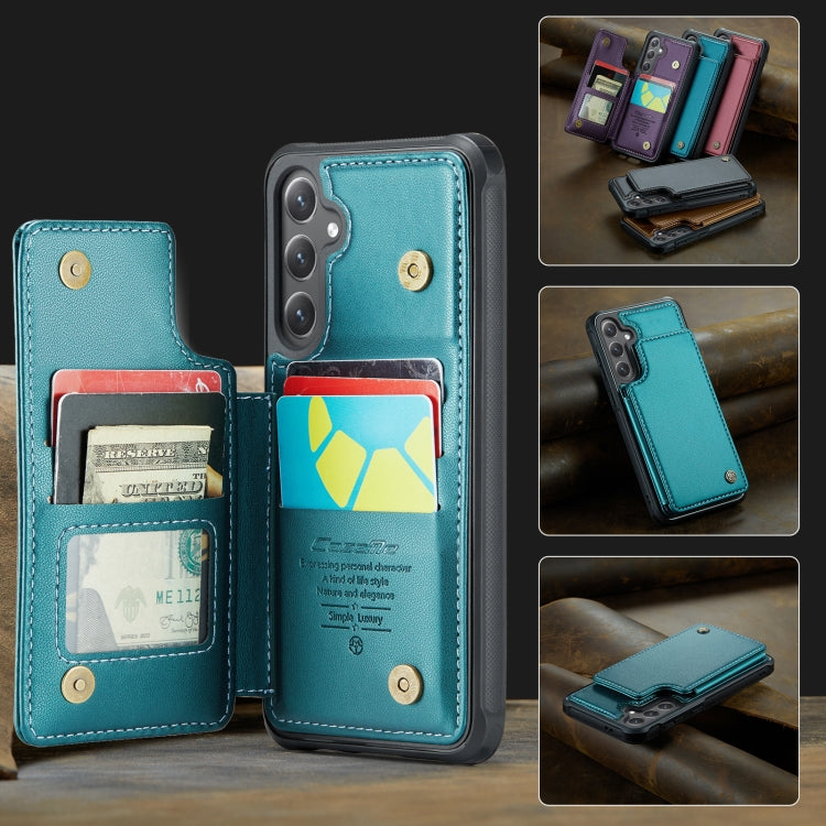 For Samsung Galaxy S24 FE 5G CaseMe C22 Card Slots Holder RFID Anti-theft Phone Case
