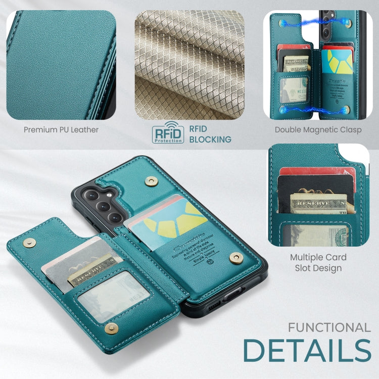 For Samsung Galaxy S24 FE 5G CaseMe C22 Card Slots Holder RFID Anti-theft Phone Case