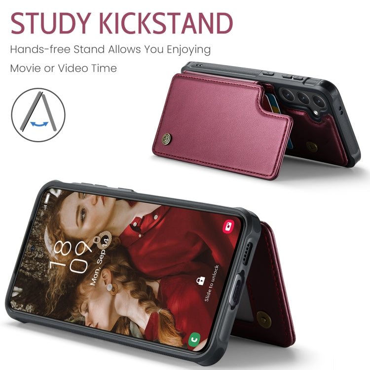 For Samsung Galaxy S24 FE 5G CaseMe C22 Card Slots Holder RFID Anti-theft Phone Case