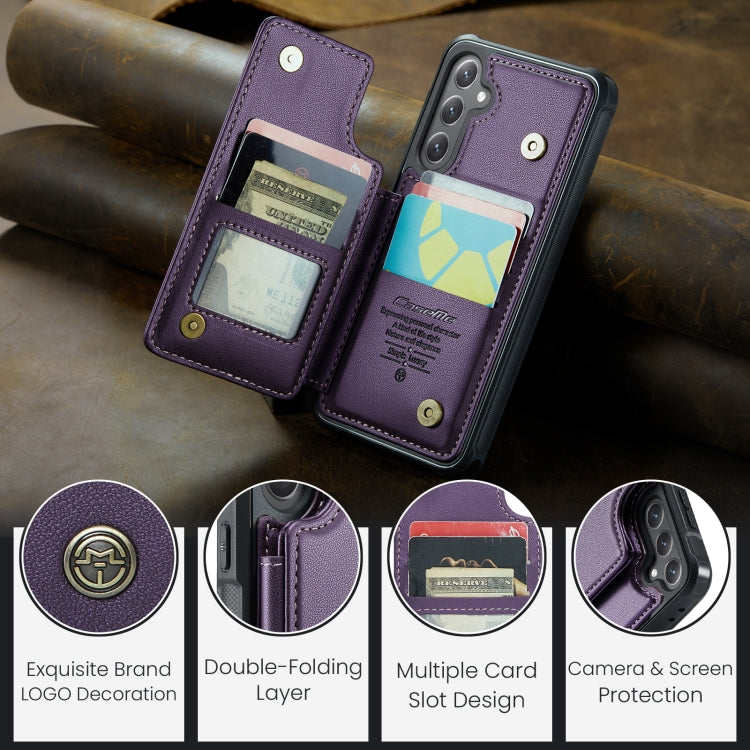 For Samsung Galaxy S24 FE 5G CaseMe C22 Card Slots Holder RFID Anti-theft Phone Case
