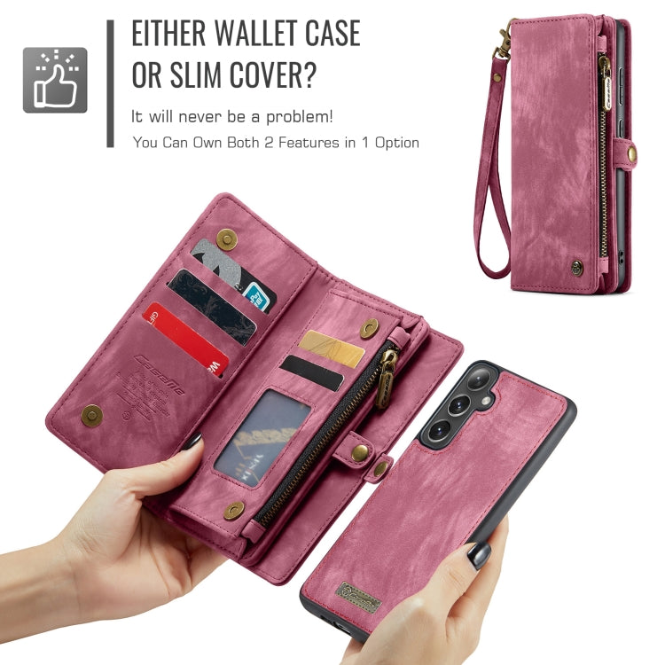 For Samsung Galaxy S24 FE 5G CaseMe 008 Detachable Multifunctional Leather Phone Case