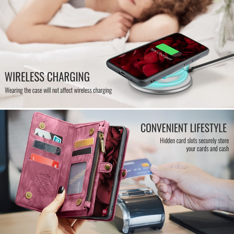 For Samsung Galaxy S24 FE 5G CaseMe 008 Detachable Multifunctional Leather Phone Case
