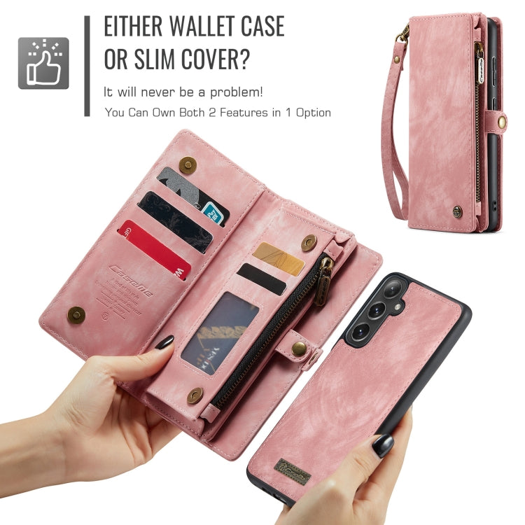 For Samsung Galaxy S24 FE 5G CaseMe 008 Detachable Multifunctional Leather Phone Case