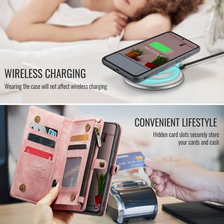 For Samsung Galaxy S24 FE 5G CaseMe 008 Detachable Multifunctional Leather Phone Case