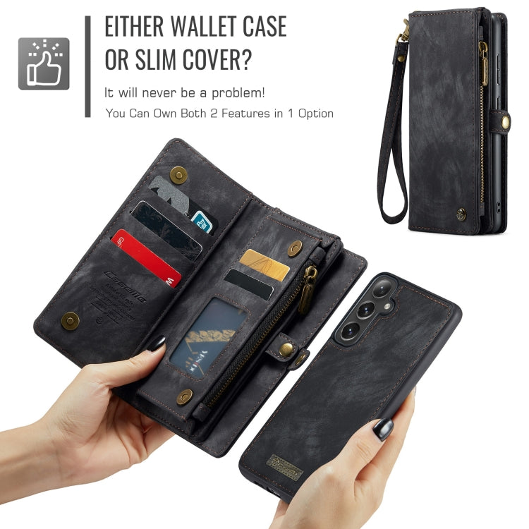 For Samsung Galaxy S24 FE 5G CaseMe 008 Detachable Multifunctional Leather Phone Case