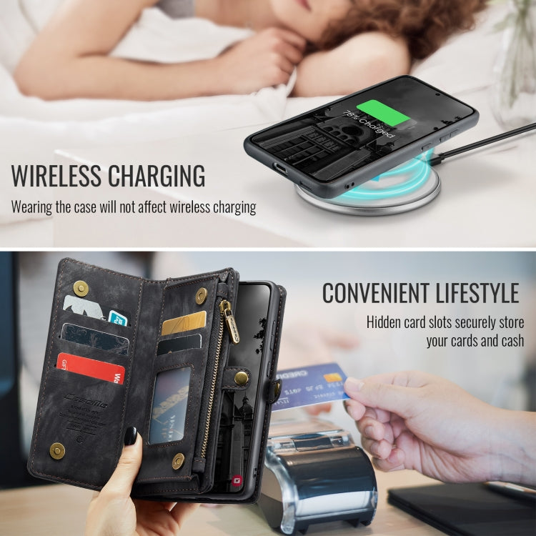 For Samsung Galaxy S24 FE 5G CaseMe 008 Detachable Multifunctional Leather Phone Case