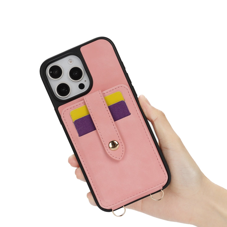 For iPhone 12 Crossbody Skin Card Bag Lanyard Phone Case