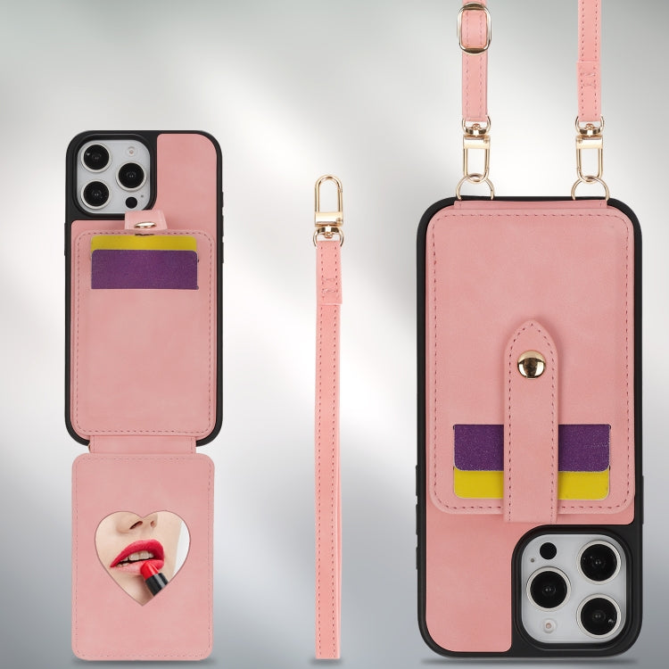 For iPhone 13 Pro Crossbody Skin Card Bag Lanyard Phone Case