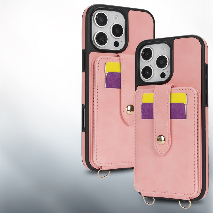 For iPhone 14 Plus Crossbody Skin Card Bag Lanyard Phone Case