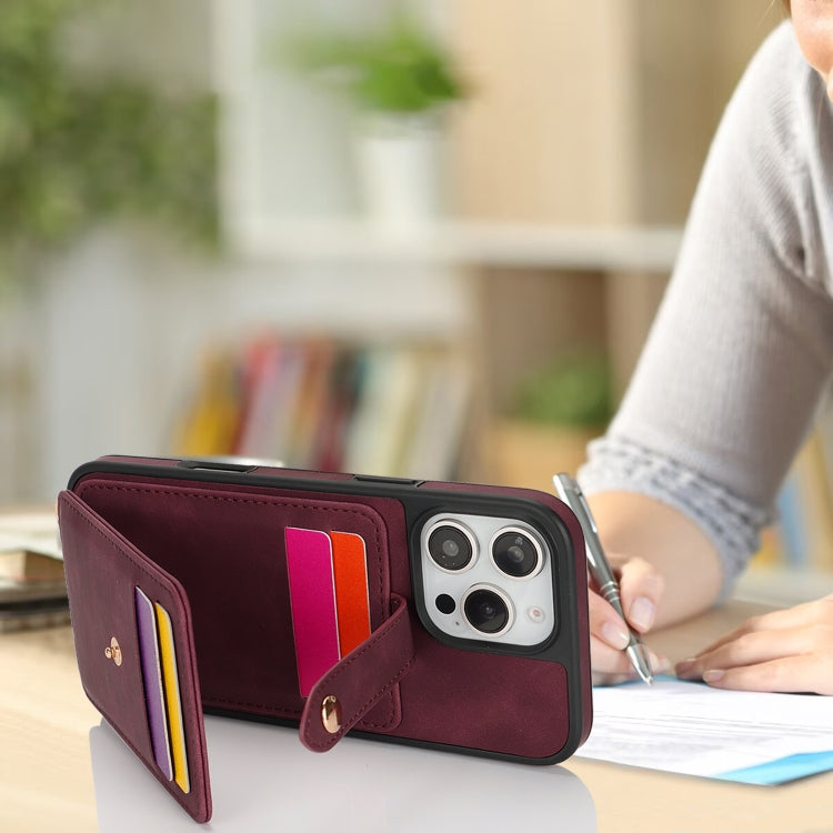 For iPhone 15 Pro Max Crossbody Skin Card Bag Lanyard Phone Case